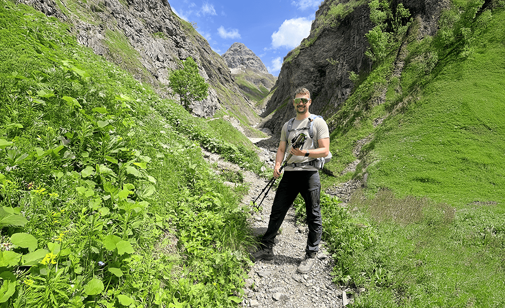 Starter beim Wandern